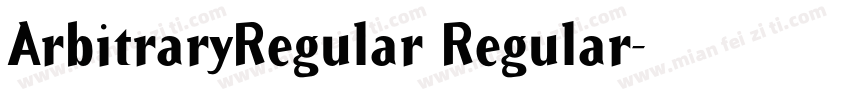ArbitraryRegular Regular字体转换